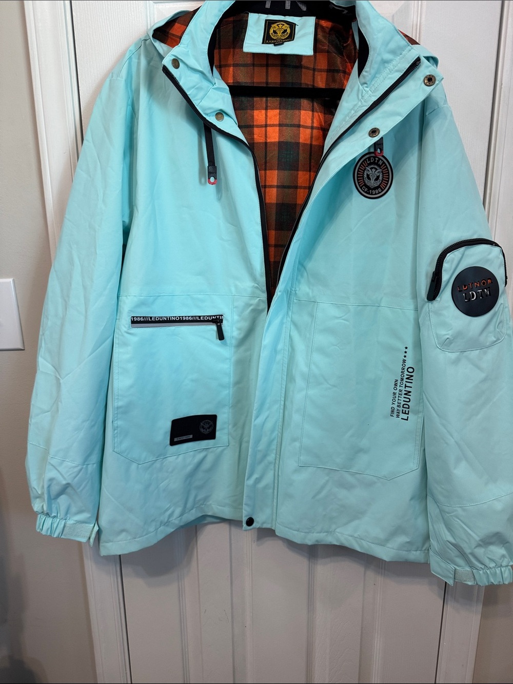 Women's Mint Hooded Rain Jacket